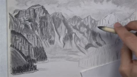 How to Draw Mountains - Part 4 - Let's Draw Today