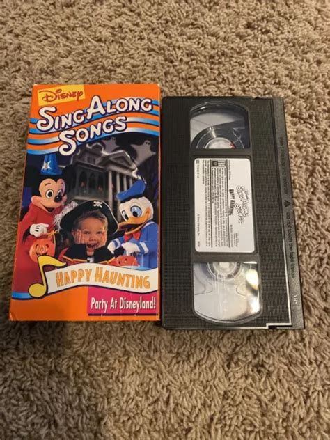 DISNEY SING ALONG Songs Happy Haunting Party VHS Halloween Spooky Scary. $22.39 - PicClick CA