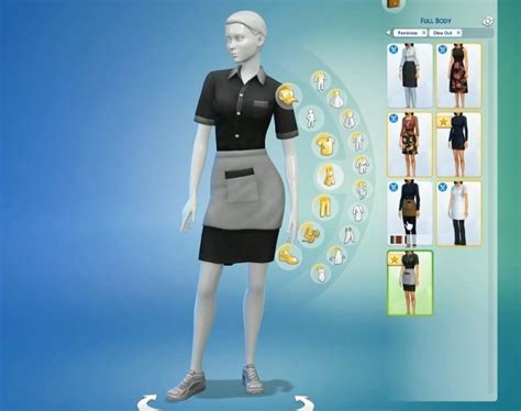 Sims 4 Restaurant Uniform (5) – simcitizens