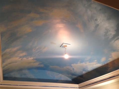 CLOUD CEILING MURALS AND PAINTED PHRASES - Paradise Studios Luxury Interiors