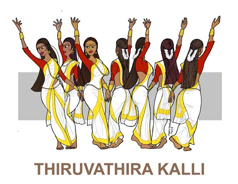 #Illustration of #Thiruvathira Kali, a #folkDance of #Kerala. Literally ...