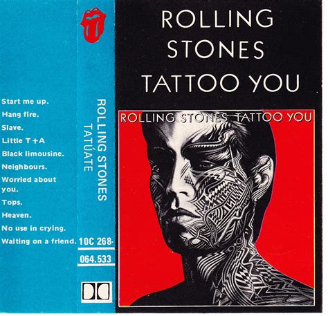 Carátulas de cassettes musicales: The Rolling Stones - TATTOO YOU