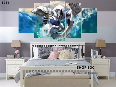 Quadro Decorativo Pokemon Lendario Lugia Anime Sala Promoção | Mebuscar Brasil