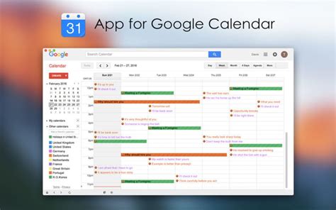 App for Google Calendar for Mac - Download