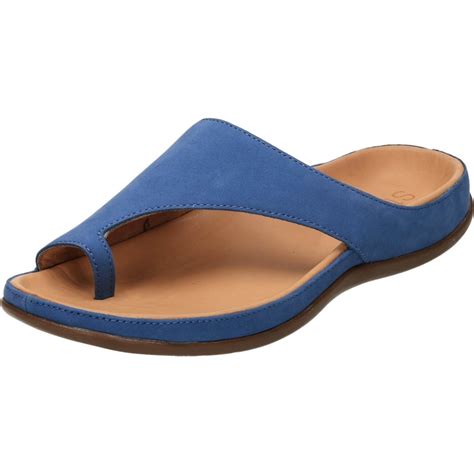 Strive Capri Orthotic Slip On Toe Loop Leather Sandals - Ladies ...