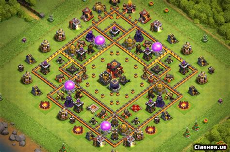 [Town Hall 10] TH10 Farm DE/Trophy/War base v136 [With Link] [3-2020] - Farming Base - Clash of ...