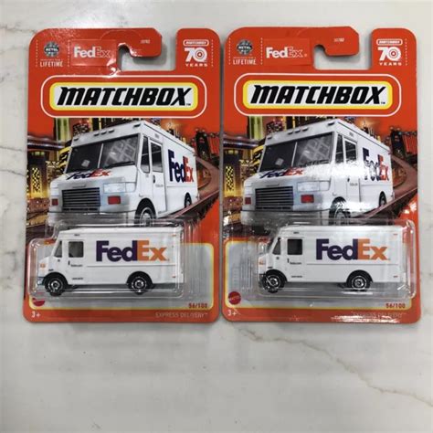 2023 MATCHBOX 70 Years FedEx Express Delivery Truck 56/100 LOT OF 2 IN HAND! $18.99 - PicClick