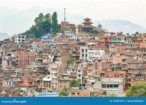 Old Town of Kirtipur, Kathmandu, Nepal Stock Image - Image of high, blue: 122481057