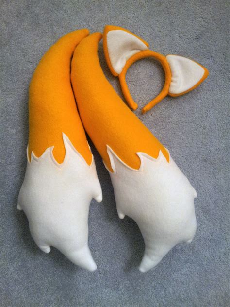 Miles "Tails" Prower Ear and Tail Set Commission — Weasyl