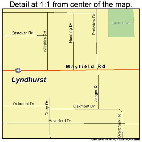 Lyndhurst Ohio Street Map 3945556