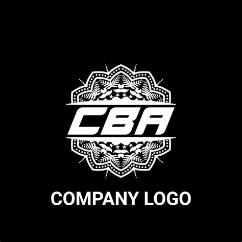 CBA letter royalty mandala shape logo. CBA brush art logo. CBA logo for a company, business, and ...