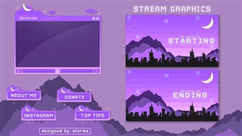 Stormegraphics: I will design a cute animated twitch stream overlay for ...