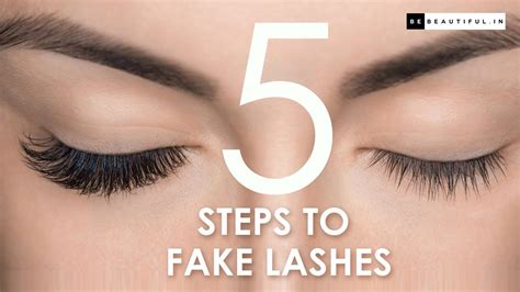 How To Apply Fake Lashes Like A Pro | 5 Step Tutorial For Beginners ...