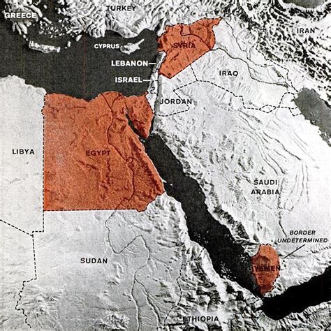 United Arab Republic map – Never Was