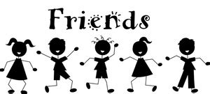 Free Friends Clip Art Black And White, Download Free Friends Clip Art ...