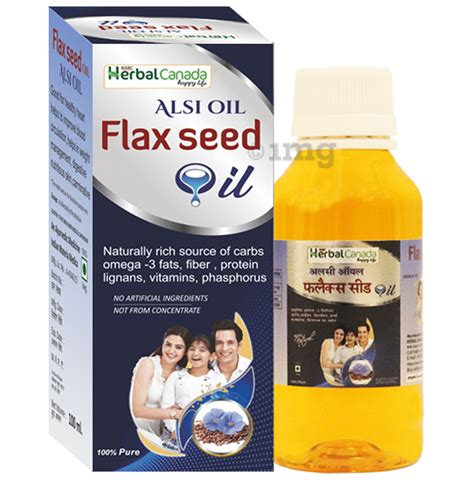 Herbal Canada Alsi Oil (Flax Seed Oil): Buy bottle of 50.0 ml Oil at ...