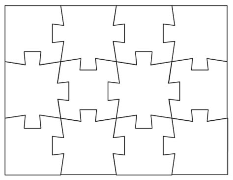 Blank Jigsaw Puzzle Templates | Make Your Own Jigsaw Puzzle for Free