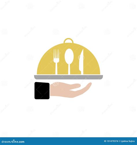 Simple Catering Service Icon Sign Logo Stock Vector - Illustration of ...