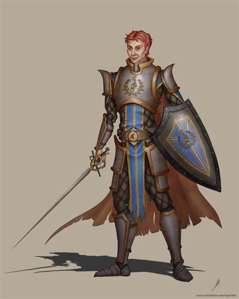 ArtStation - Commission - Half Elf Paladin