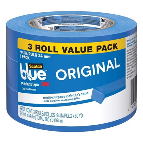 3M Blue Masking Tape 24mm - 3pk | Paint Supplies Direct