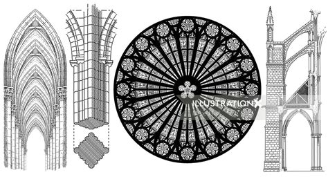 Gothic architecture | Illustration by Mike Hall