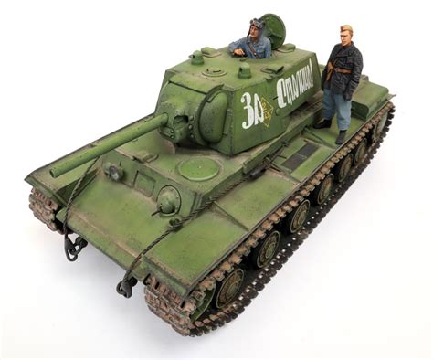 Tamiya 1/35 KV-1 Russian Heavy Tank Model 1941 Early Production by ...