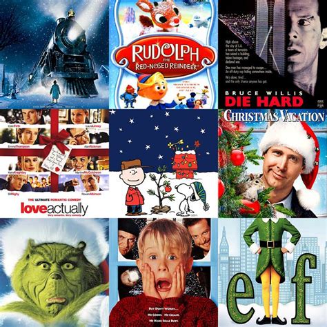 various christmas movies are featured in this collage with the same ...