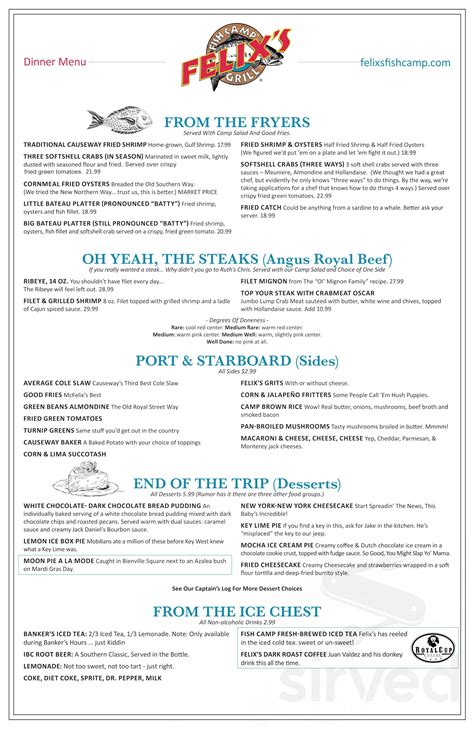 CAPTAIN JOHN'S SEAFOOD Restaurant Menu Menu Restaurant, Seafood Restaurant, Vintage Menu | lupon ...