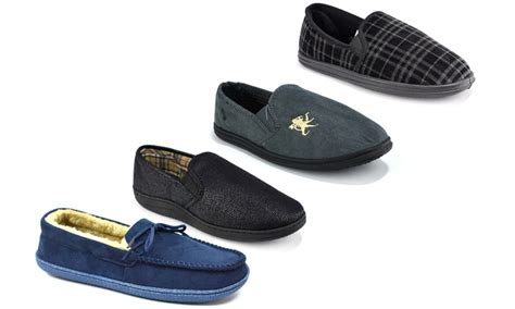 Men's Fleece Lined Slippers | Groupon