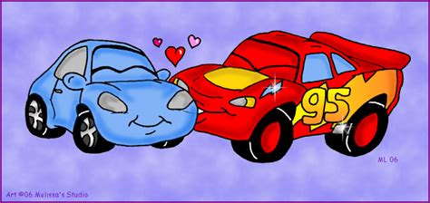 McQueen Kissing Sally by TwinTwosGirl on DeviantArt