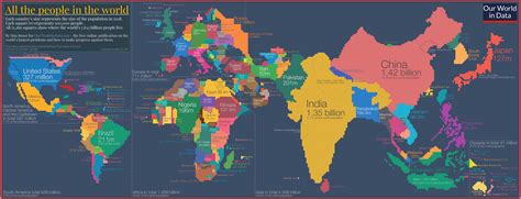 World population Cartogram. : r/europe
