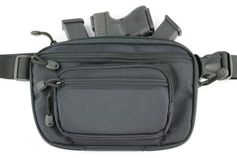 Leather Concealed Carry Fanny Pack - Gun Conceal Purse / Bag fits up to 48inch Waist - For Men ...