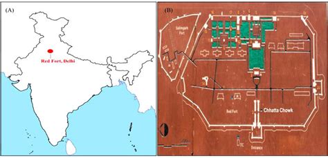 Red Fort Delhi Map