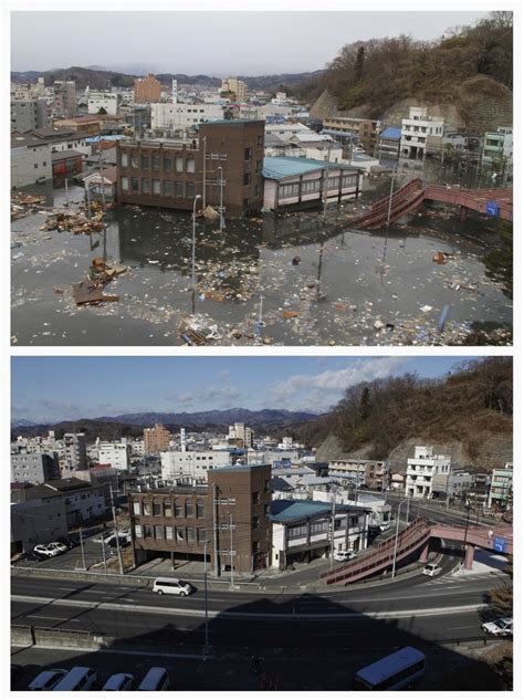 JAPAN BEFORE AND AFTER TSUNAMI - Omygad!