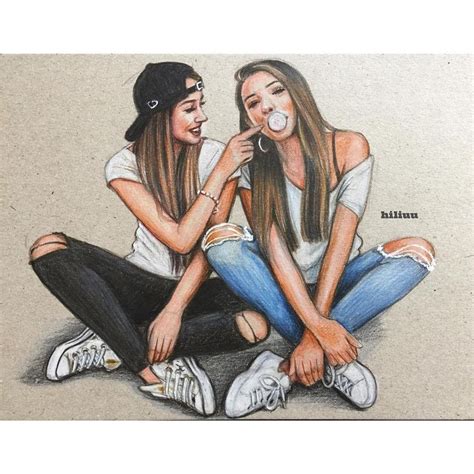 Best friends forever! Tag your best friends here.☺💜 👭🙆🏻 | Drawings of ...