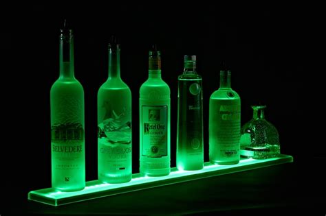 2' 10 LED Lighted BAR Shelves, Wall Mounted Shelf , 34 Inches Long ...