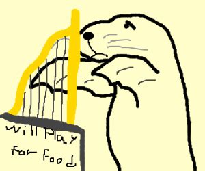 Lazy harp seal has no job - Drawception