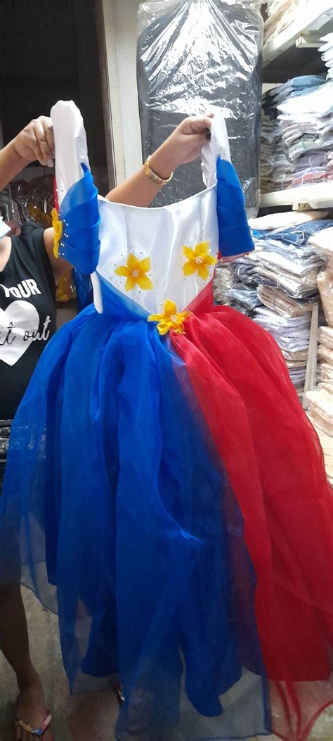 Philippines Flag gown Organza Costumes for kids | Lazada PH