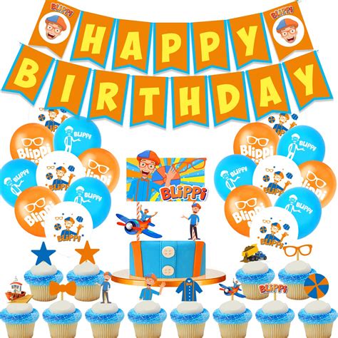 Buy Blippi Birthday Party Decorations,Blippi Party Supplies,Blippi ...