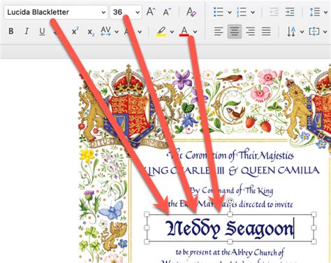 Make your own invitation to the Coronation! - Office Watch