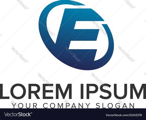 Creative modern letter e logo design concept Vector Image