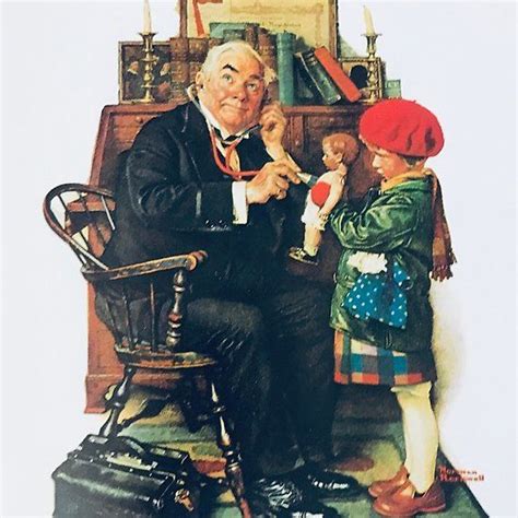 Norman Rockwell, doctor and doll | Norman rockwell, Norman rockwell paintings, Rockwell paintings