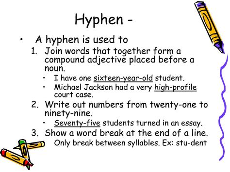 PPT - Hyphens, Ellipses, Parenthesis, & Dashes PowerPoint Presentation ...