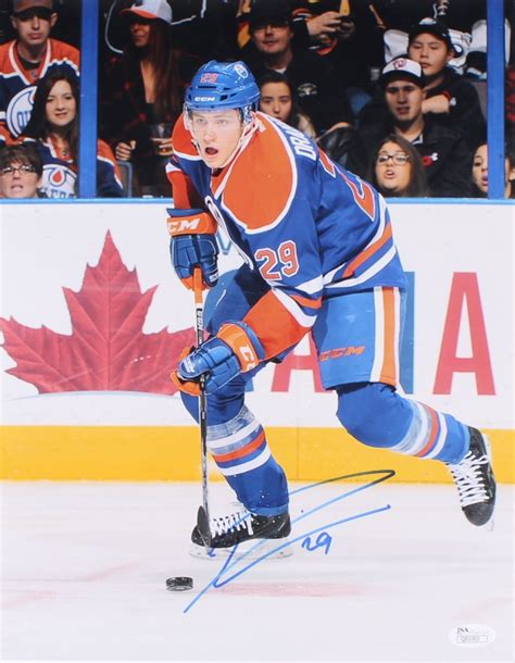 Leon Draisaitl Signed Oilers 11x14 Photo (JSA COA) | Pristine Auction