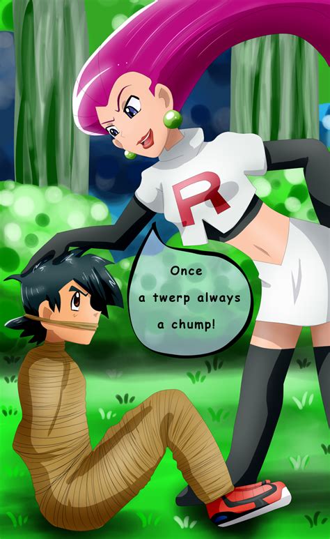 Ash Ketchum tied up in rope by Jessie by Riadorana on DeviantArt ...