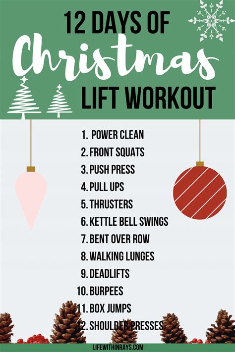 The Ultimate 12 Days of Christmas Workout Challenge