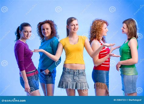 Fashionista clique stock image. Image of girls, caucasian - 2584723