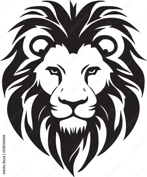 Lion head logo icon, lion face vector Illustration, on a isolated ...