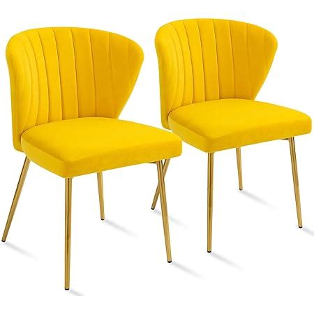 Amazon.com - ANOUR Modern Dining Chairs, Velvet Accent Chair, Living ...