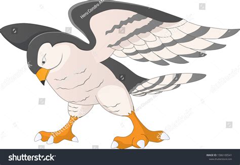 Mighty Eagle Cartoon Image Stock Vector (Royalty Free) 1586100541 ...